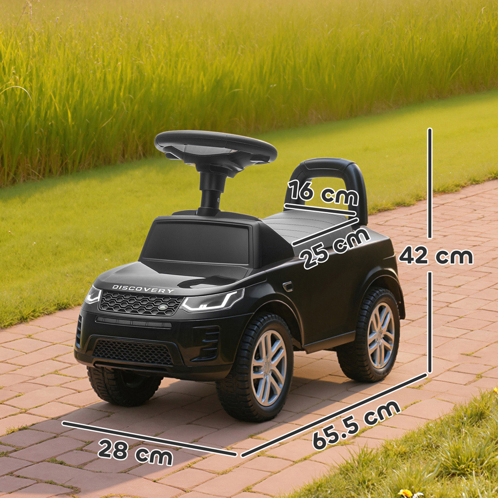 Tommy Toys Toddler Black Licensed Land Rover Ride On Car Image 9