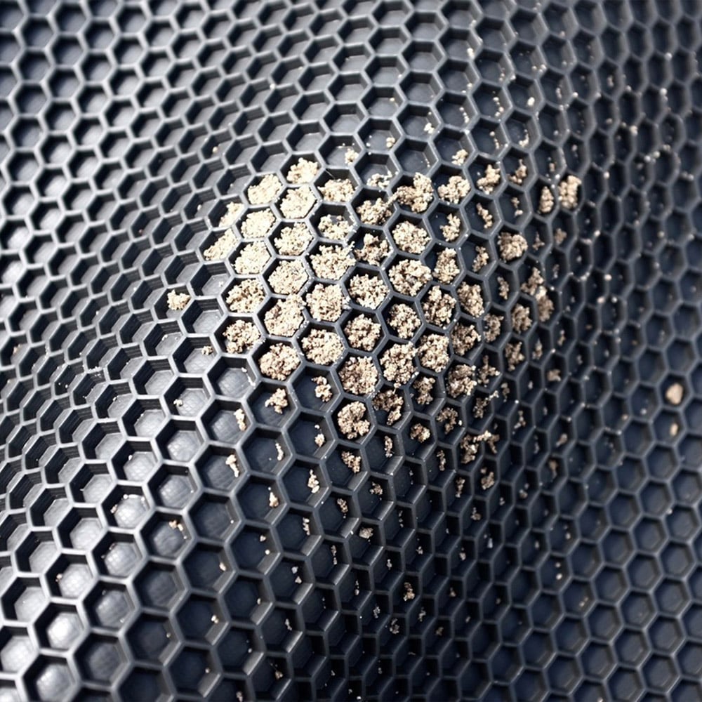 Oseasons Tesla Model X Black Hexagon Design 3 Piece Car Mat Set Image 2