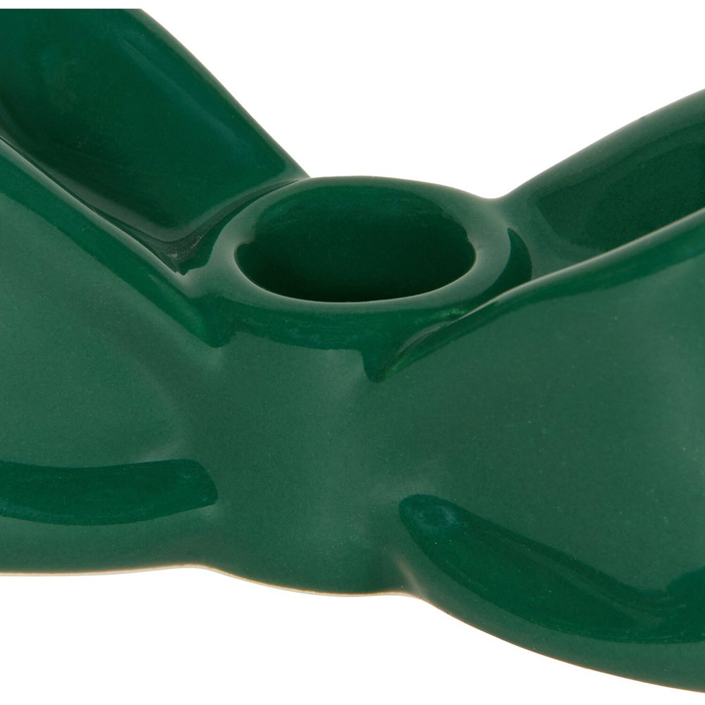 Bow Taper Christmas Candle Holder Image 7