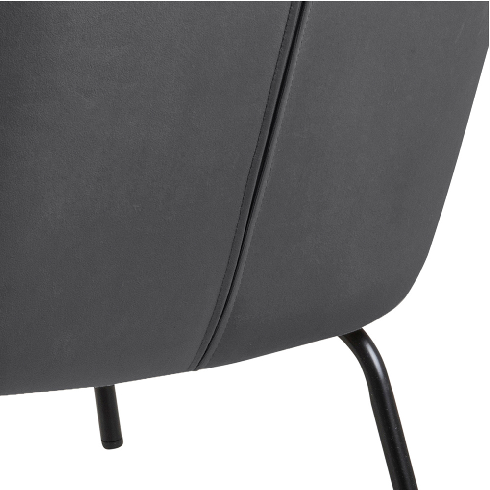 Florence Melissa Dark Grey Lounge Chair Image 6