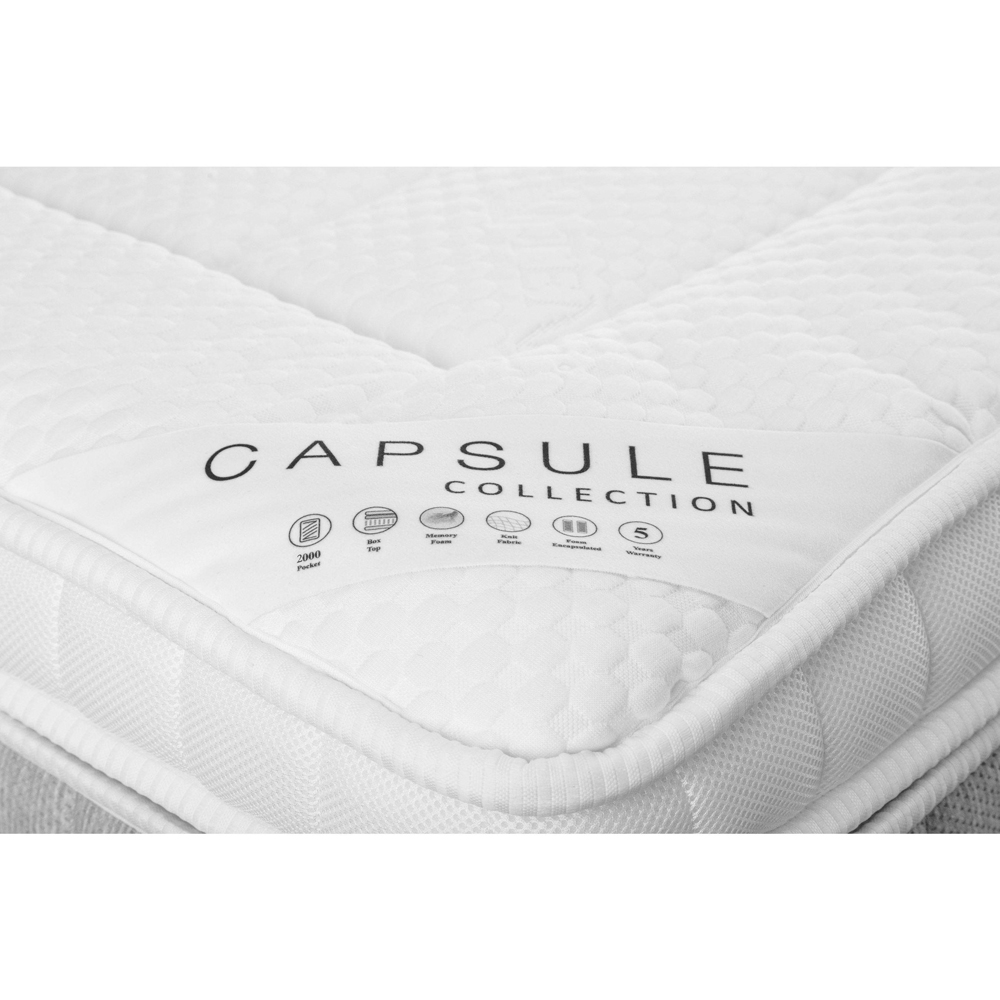 Julian Bowen Capsule Double White 2000 Pocket Sprung Box Top Mattress Image 4