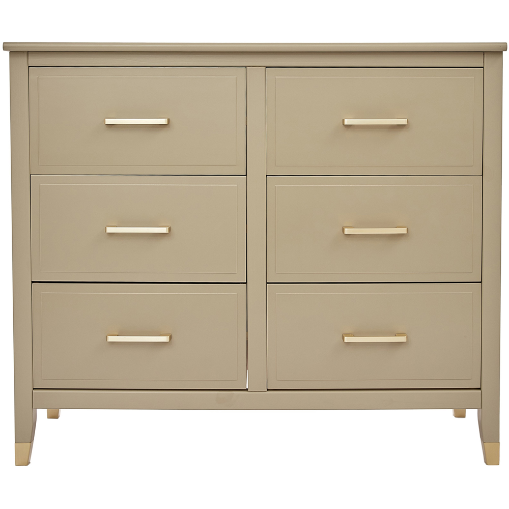 Palazzi 6 Drawer Clay Chest of Drawers Image 3