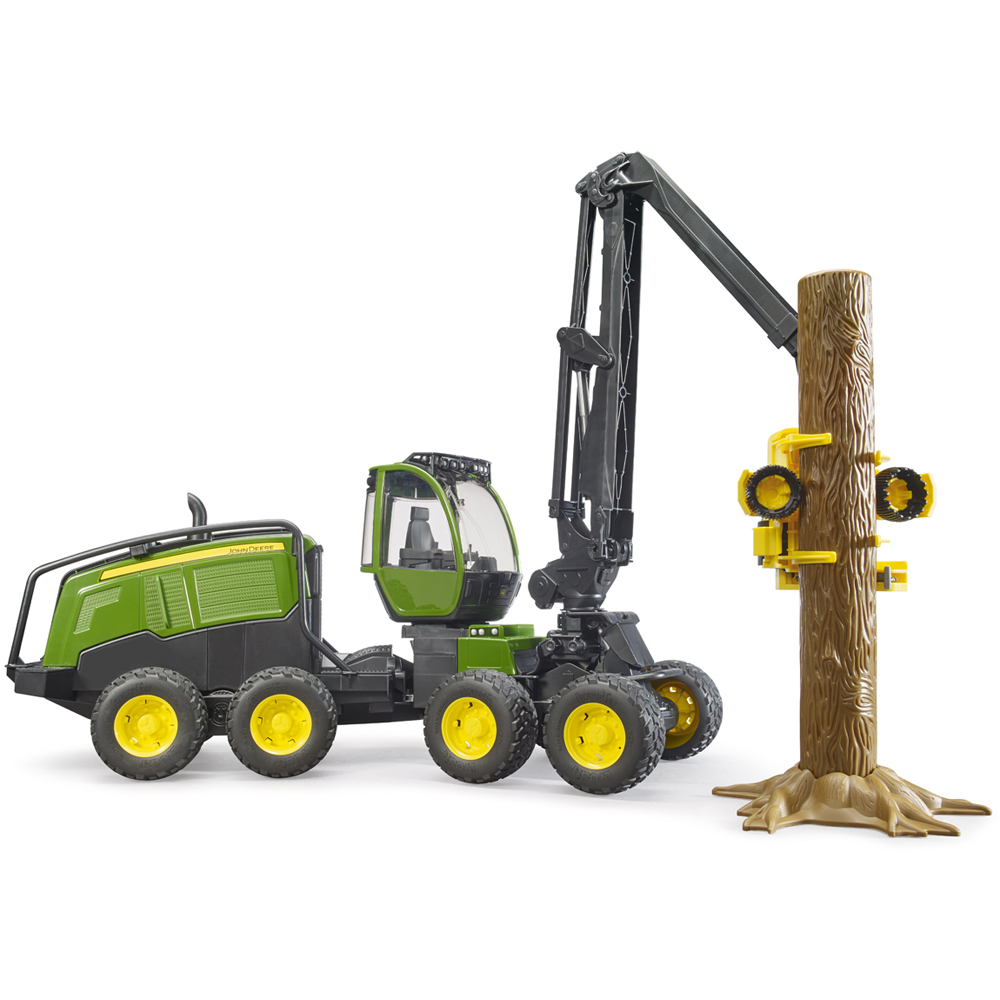 Bruder Kids John Deere 1270G Harvester Playset Model with Trunk Image 4