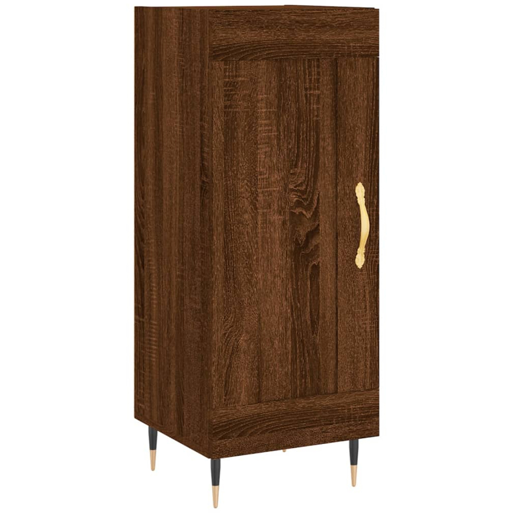 vidaXL Single Door Brown Oak Sideboard Image 2