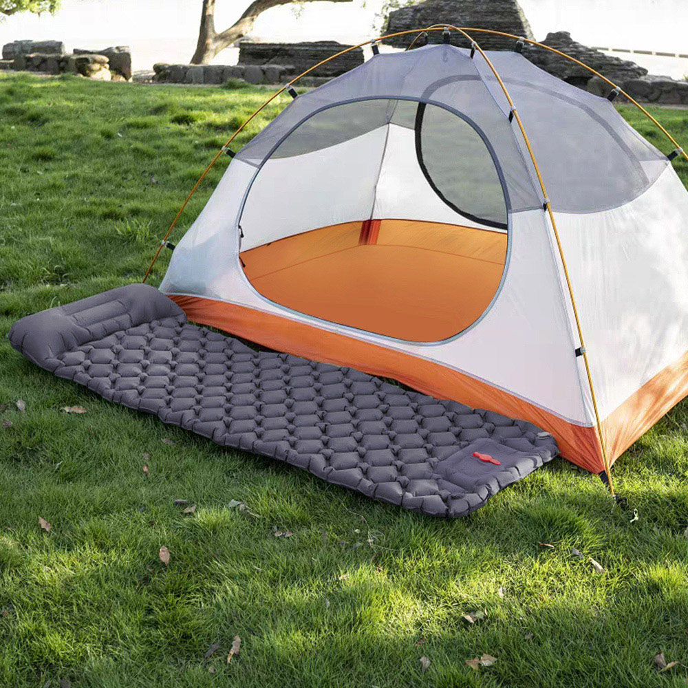 Living and Home Grey Inflatable Sleeping Pad Air Bed 190 x 60cm Image 2