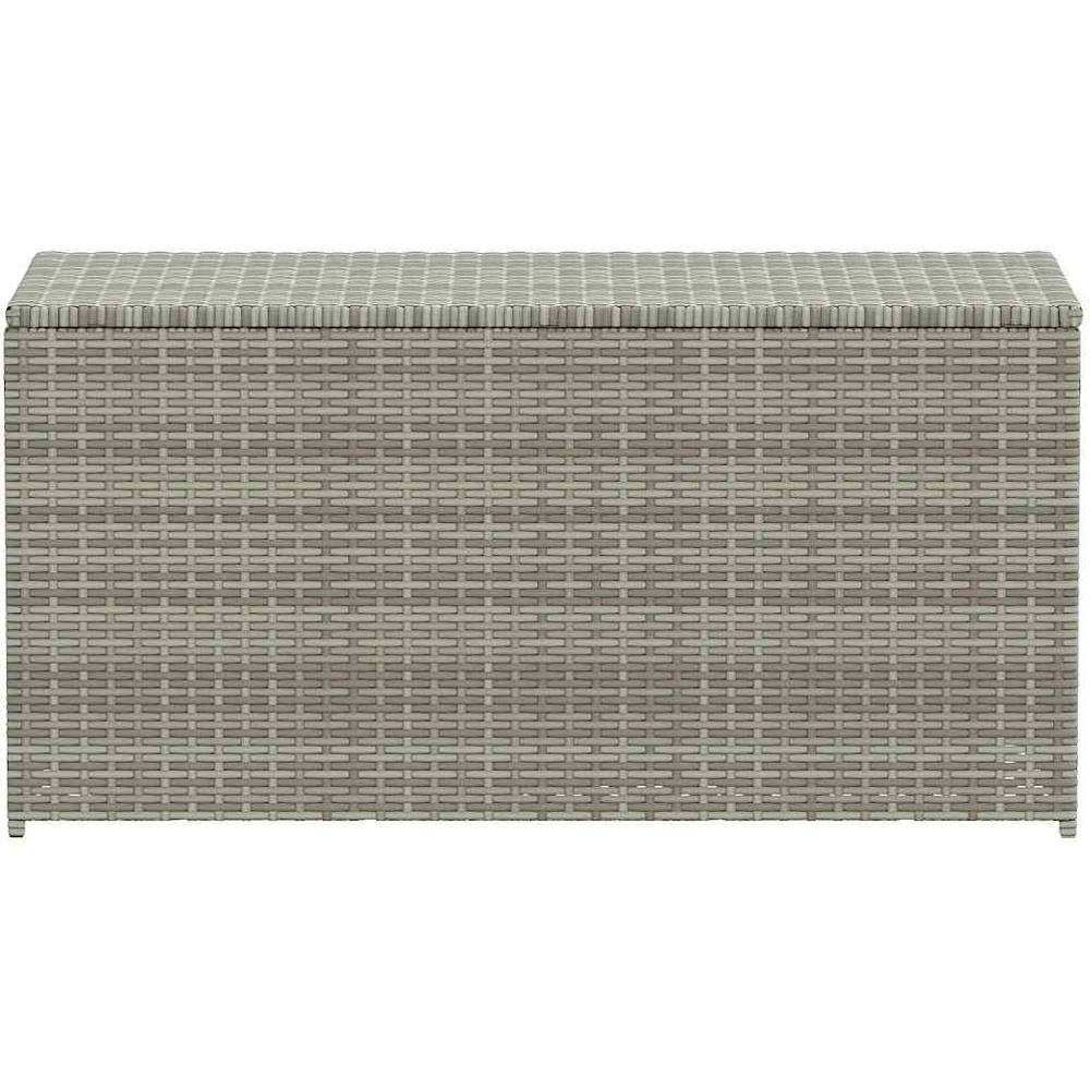 Walplus 100 x 50 x 50cm Grey Poly Rattan Garden Storage Box Image 4