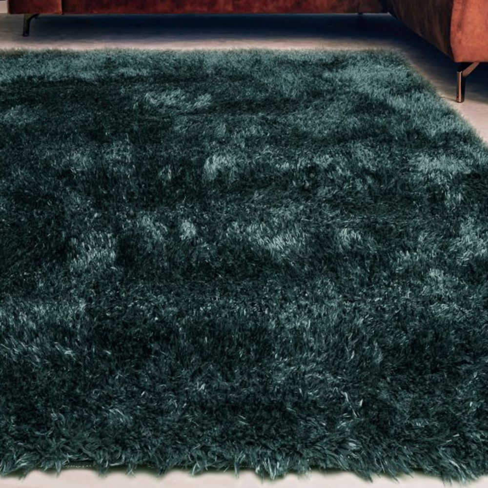 Homemaker Opulence Teal Shaggy Rug 160 x 230cm Image 1