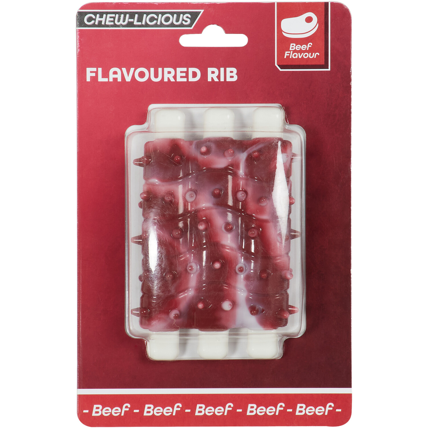 Flavoured Rib Dog Toy Image 1