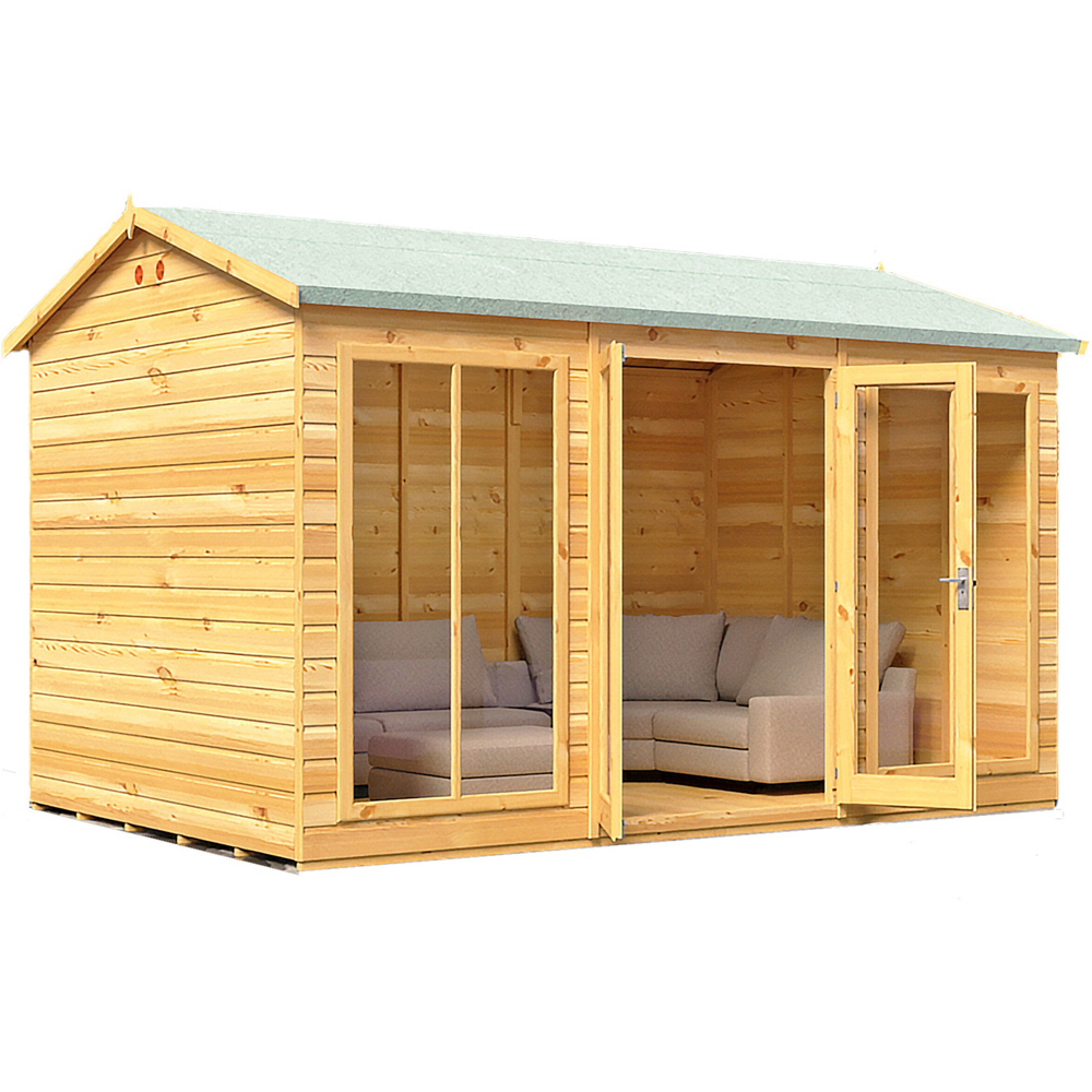 Shire Mayfield 12 x 8ft Double Door Traditional Summerhouse Image 1