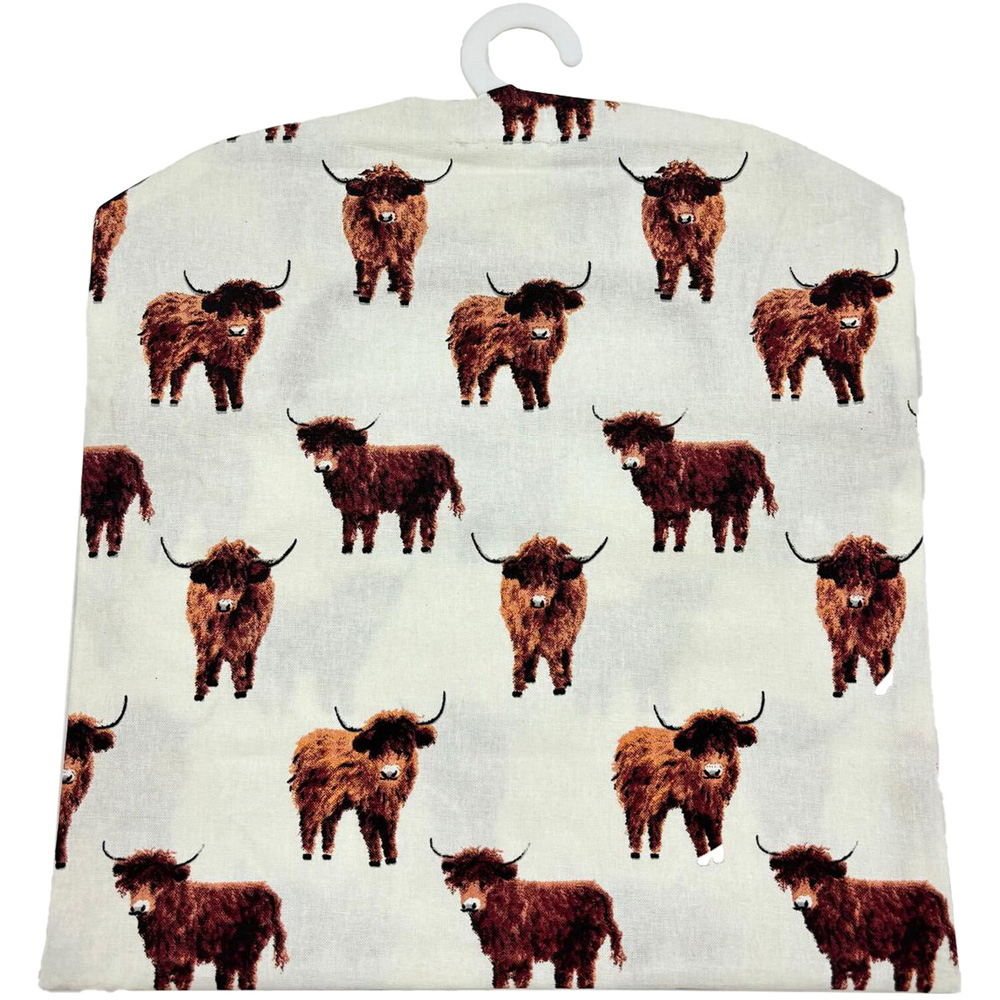 Highland Cow Printed Peg Bag White Image 2