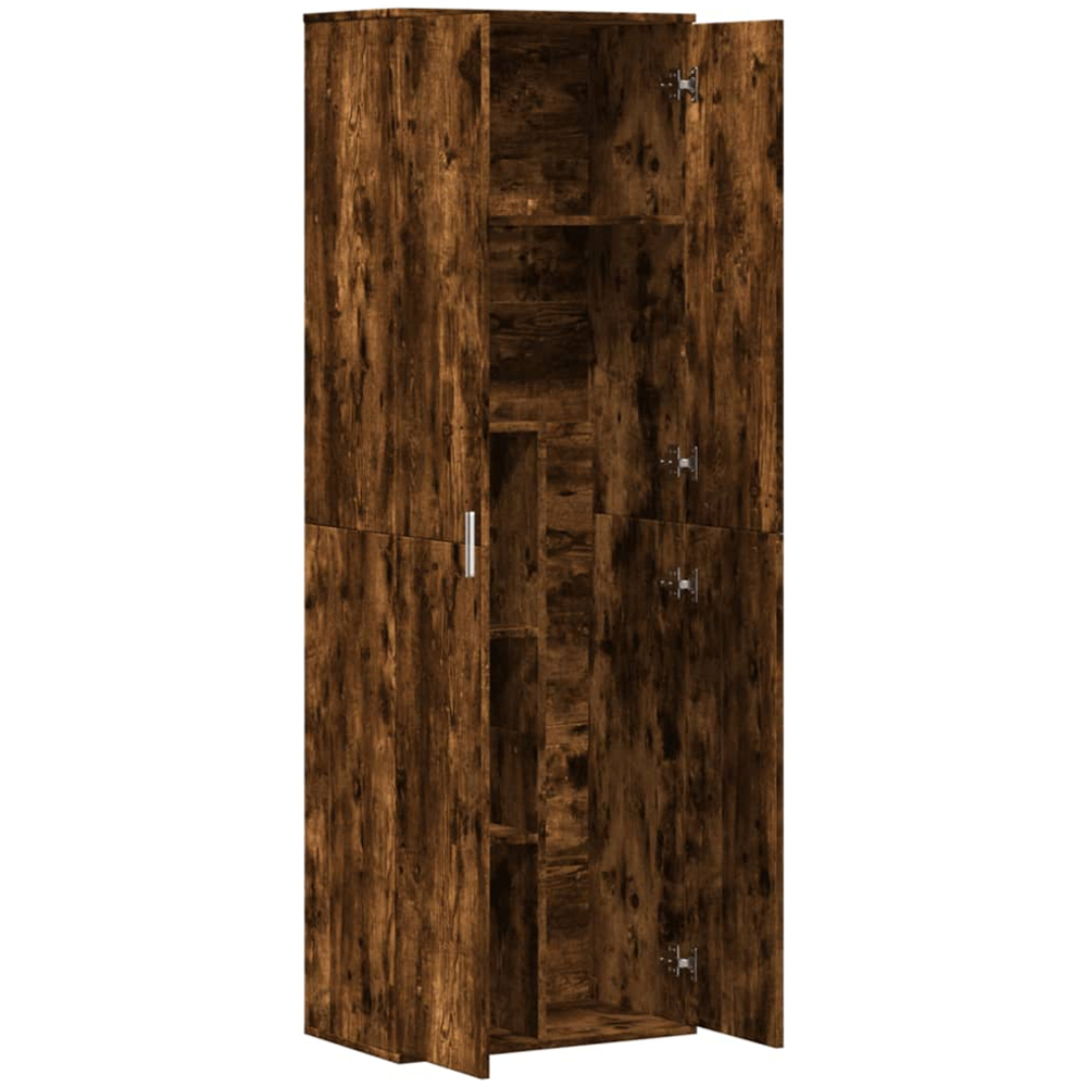 vidaXL 2 Door Smoked Oak High Cabinet Image 6