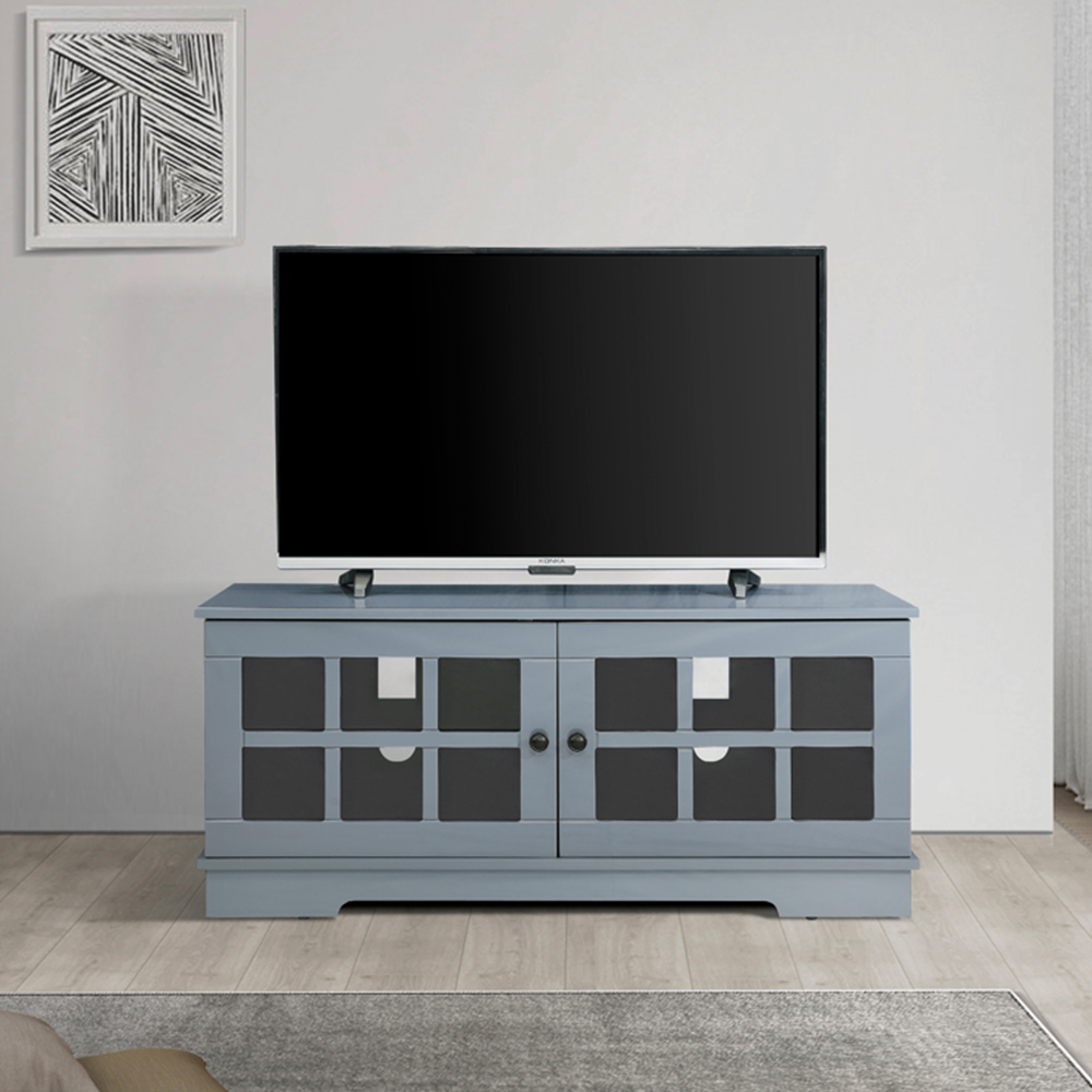 MDA Designs Hamilton 2 Door Grey TV Unit Image 9