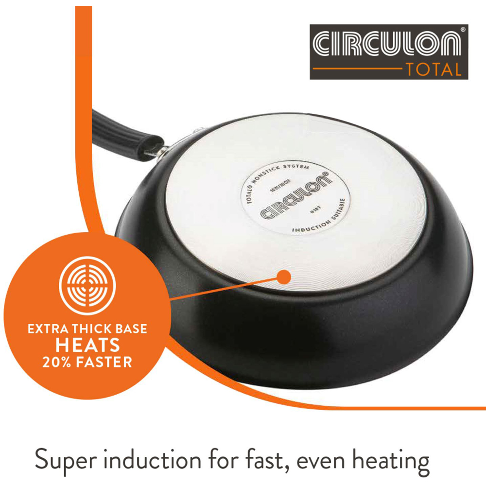 Circulon Total 30cm Nonstick Hard Anodised Aluminium Stir-fry Pan Image 5
