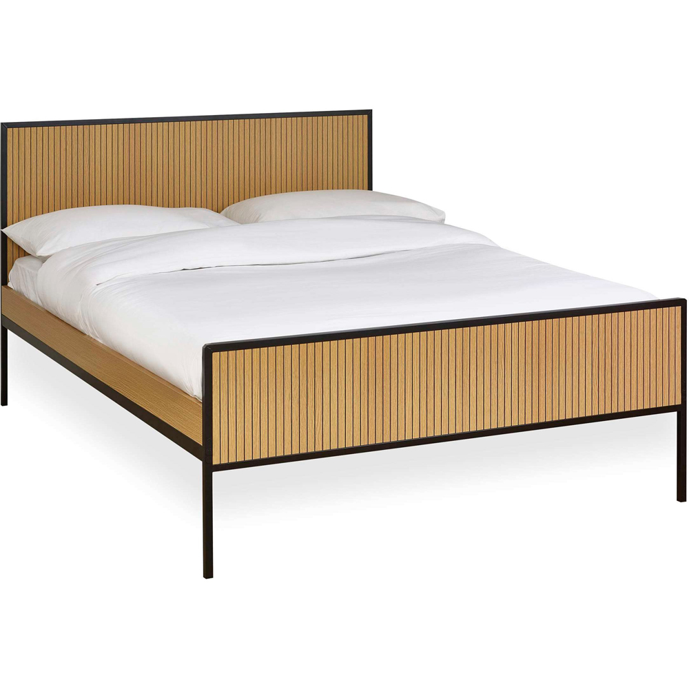 Julian Bowen Sia Double Oak Effect Bed Frame Image 3