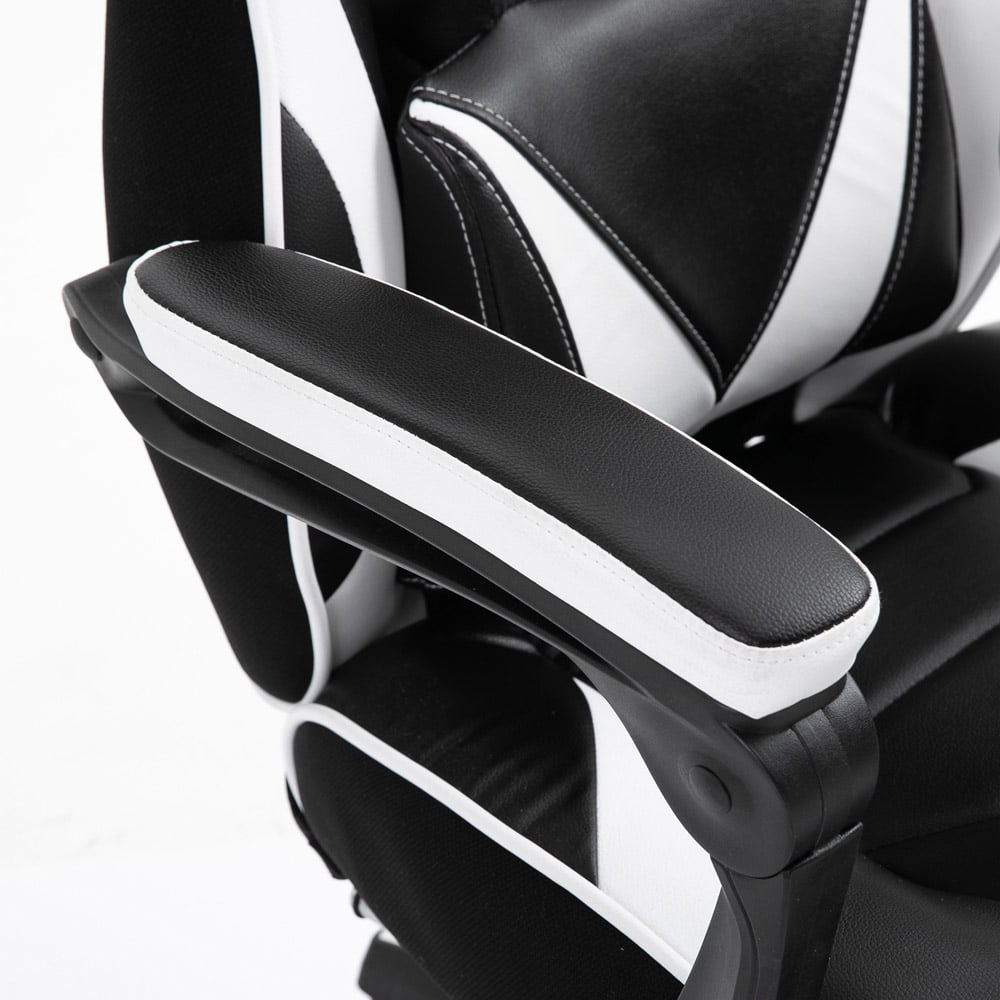 Portland White Racing Gaming Chair Image 3