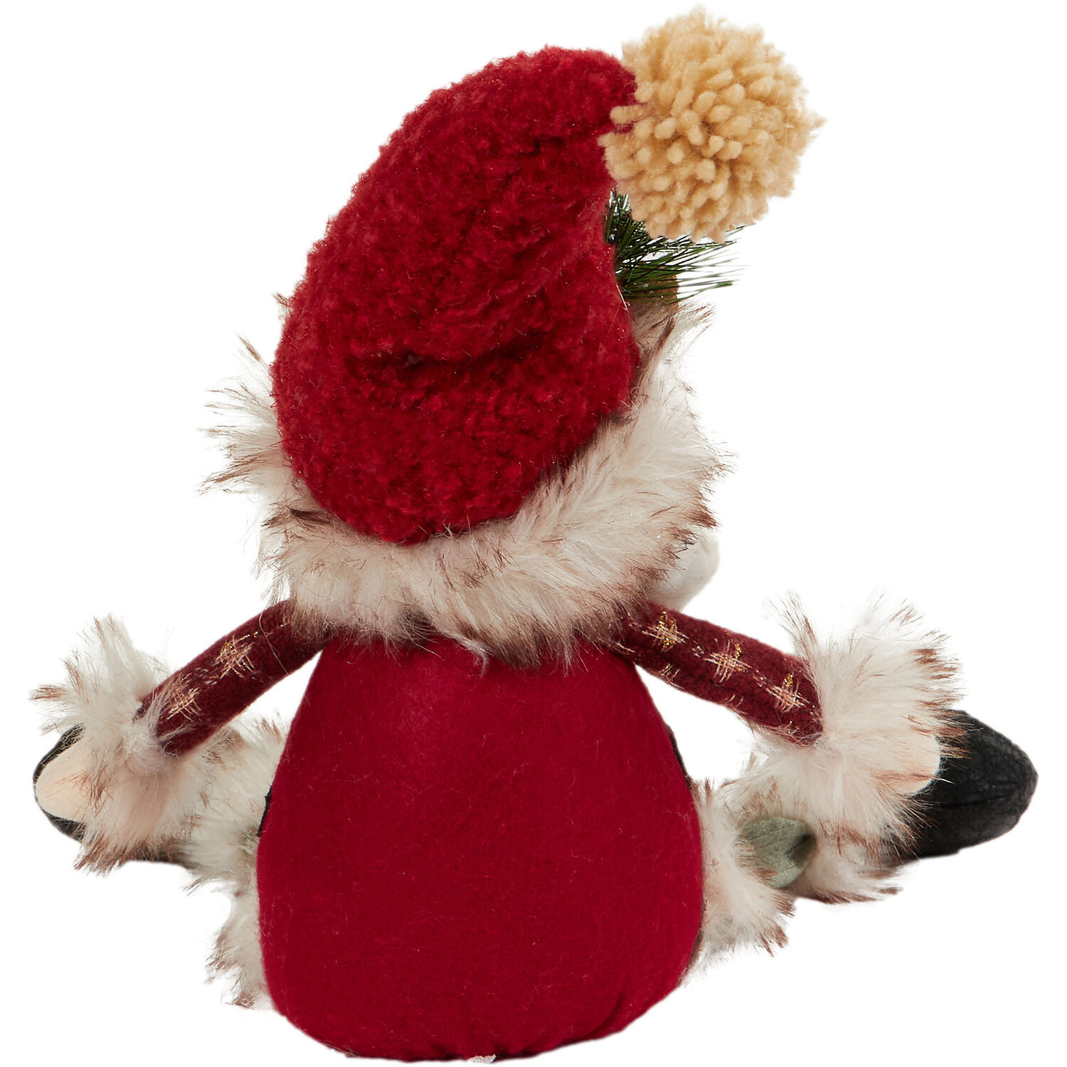 Traditional Sitting Snowman or Santa - Multicolour Image 8