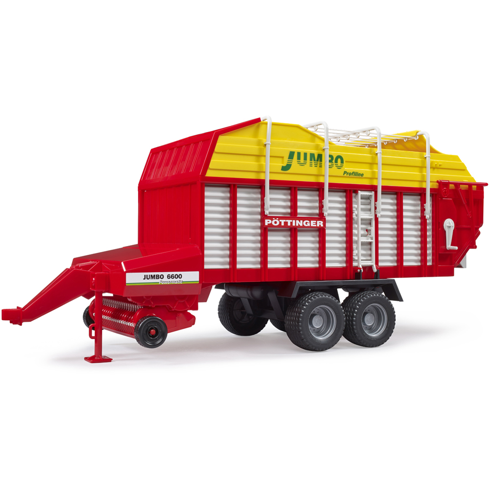 Bruder Kids Pottinger Jumbo 6600 Profiline Forage Trailer Playset Model Image 5