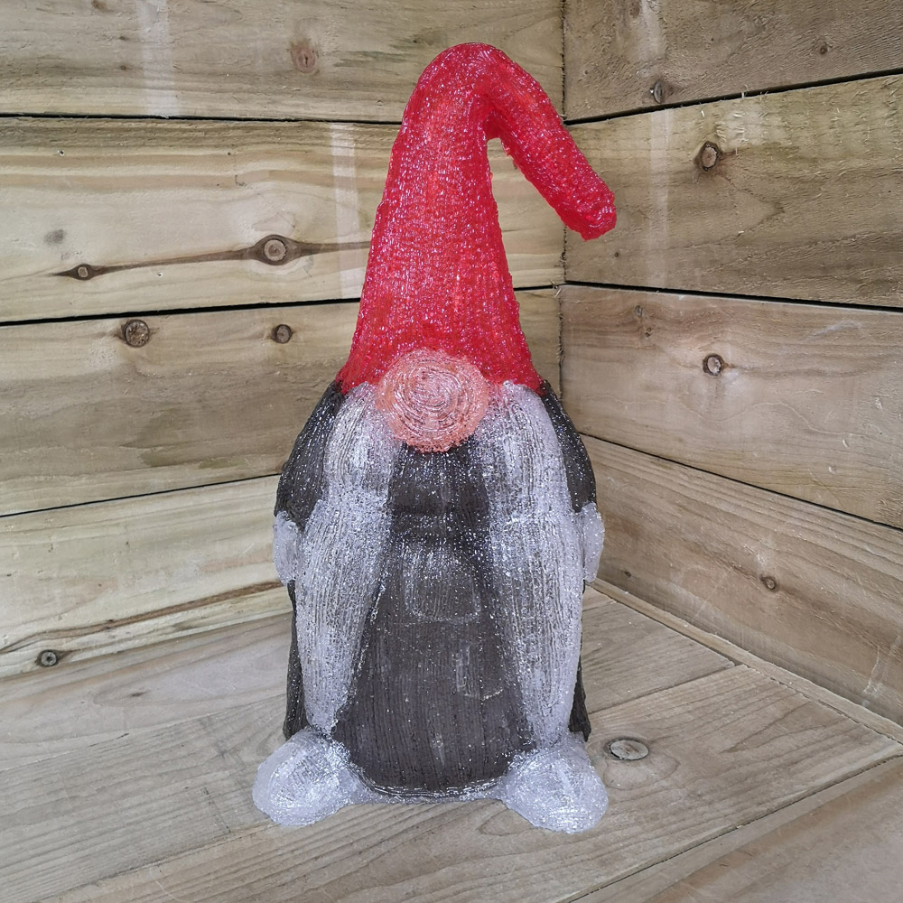 Samuel Alexander Grey Acrylic Gonk LED Christmas Decoration 45cm Image 4