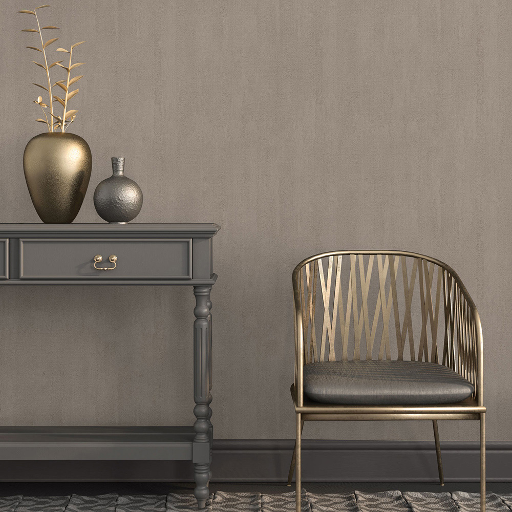 Galerie Ambiance Semi Plain Beige Wallpaper Image 2