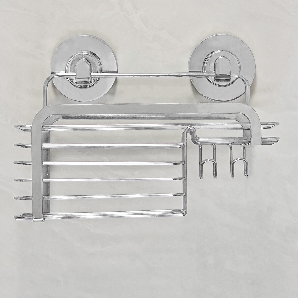 Harrow Shower Basket Silver Image 2