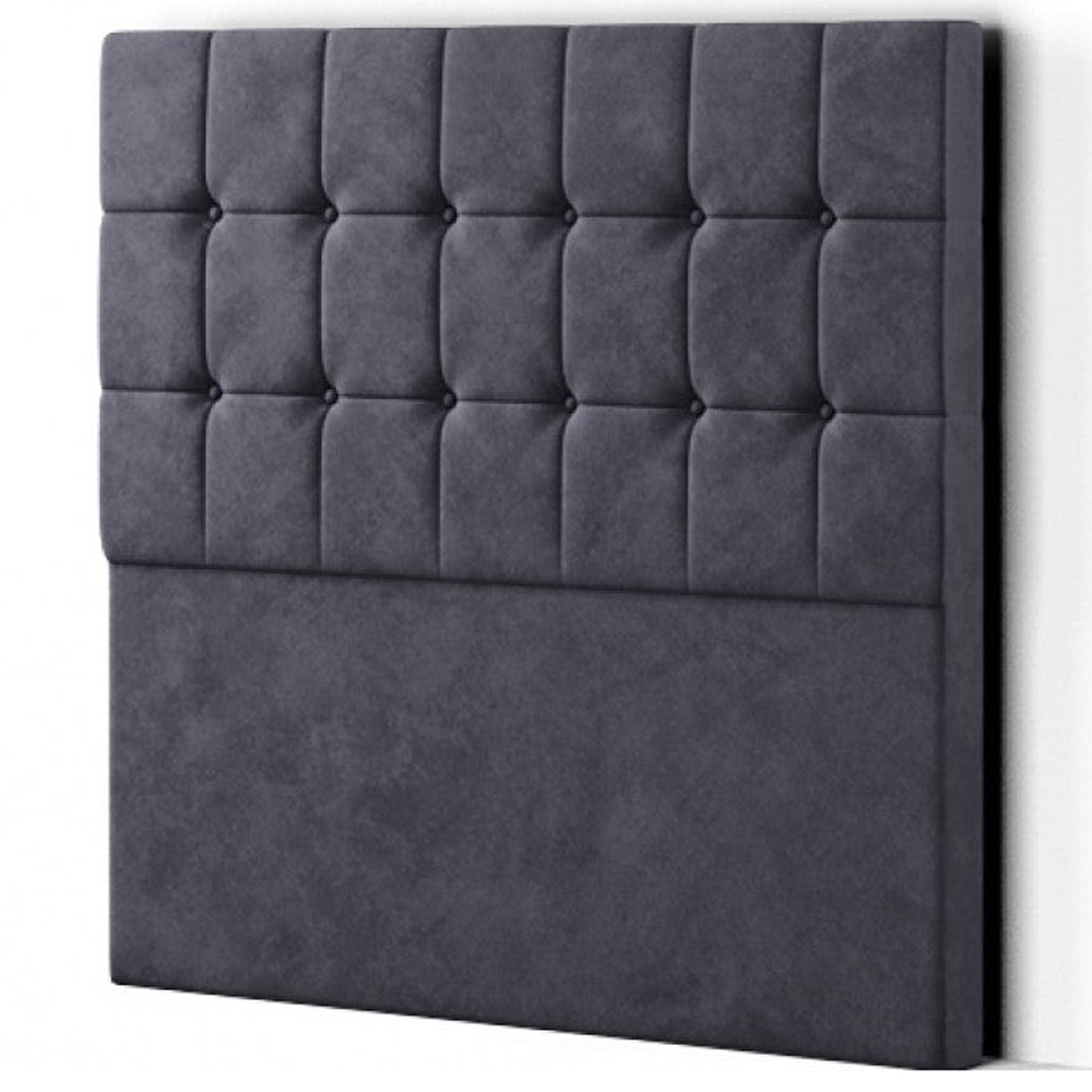 Eleganza Venezia King Size Steel Plush Floor Standing Headboard Image 2