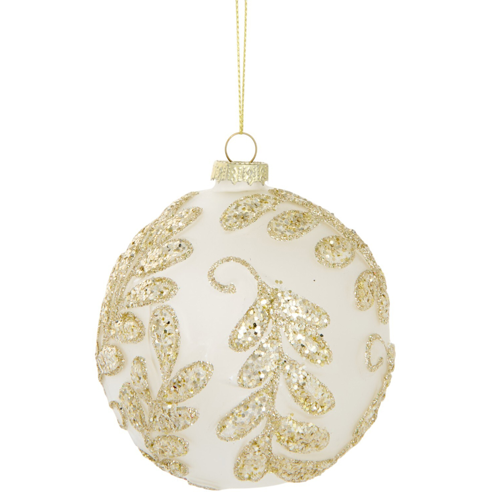 Decorative Gold Embellished Bauble Image 4