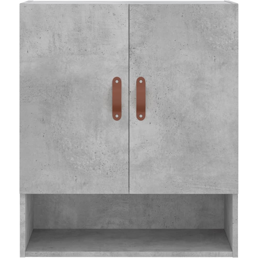 vidaXL 2 Door Single Shelf Concrete Grey Wall Cabinet Image 5
