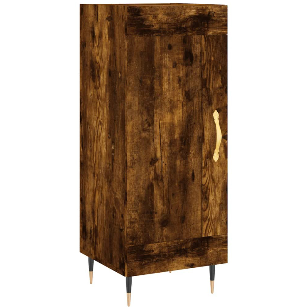 vidaXL 2 Door 3 Shelf Black and Brown Sideboard Image 2