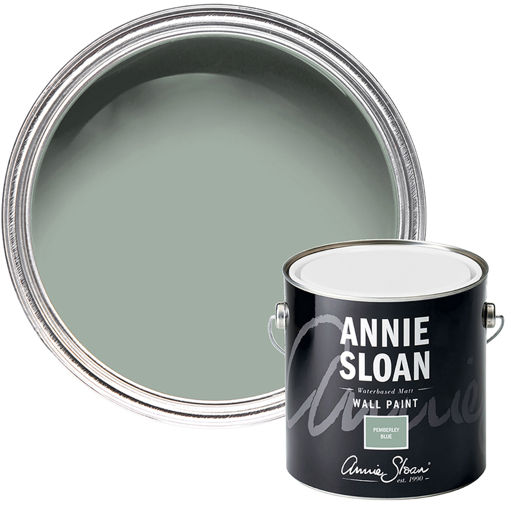 Annie Sloan Pemberley Blue Matt Wall Paint 2.5L Image 1