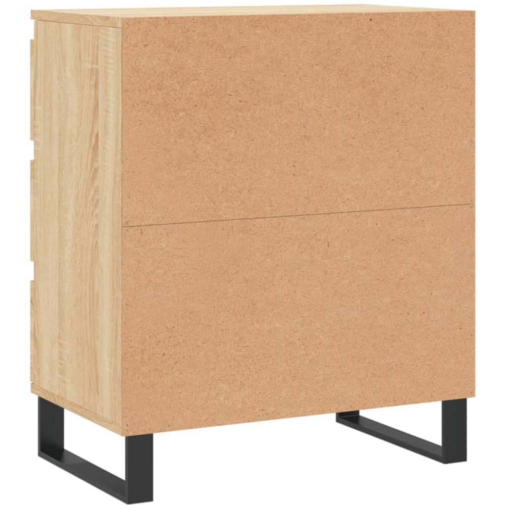 vidaXL 3 Drawer Sonoma Oak Sideboard Image 8