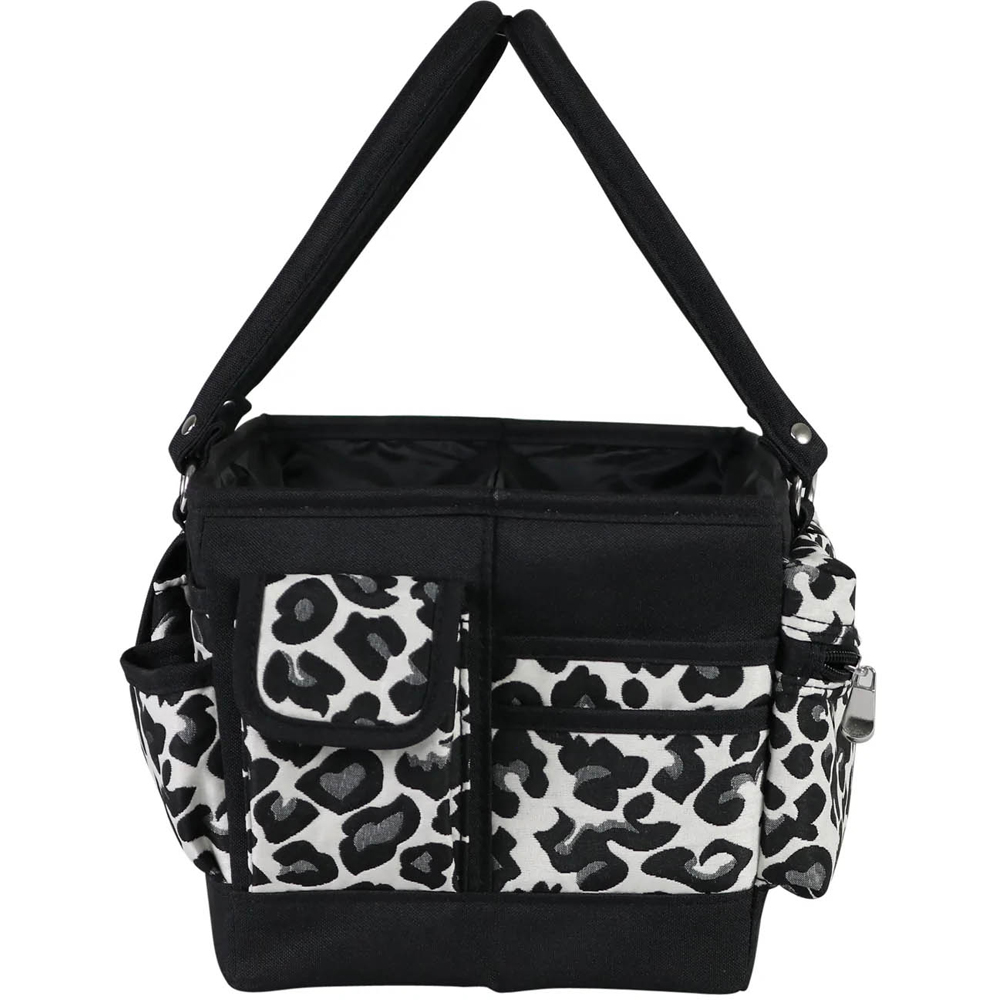 Everything Mary EVM13188-1 Cheetah Print Deluxe Store Collapsible Tote Caddy 30.5 x 22 x 19cm Image 3