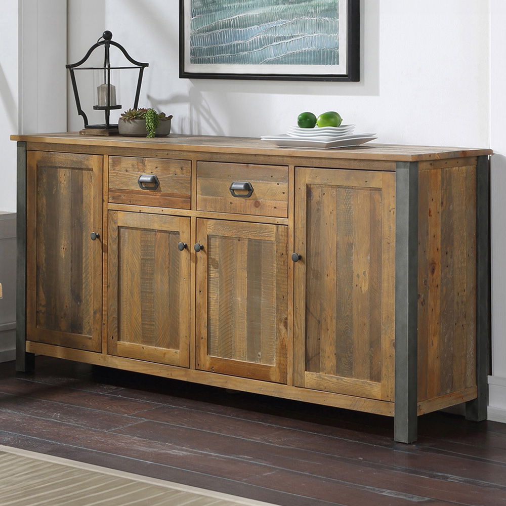 Baumhaus Urban Elegance 4 Door 2 Drawer Extra Large Sideboard Image 1