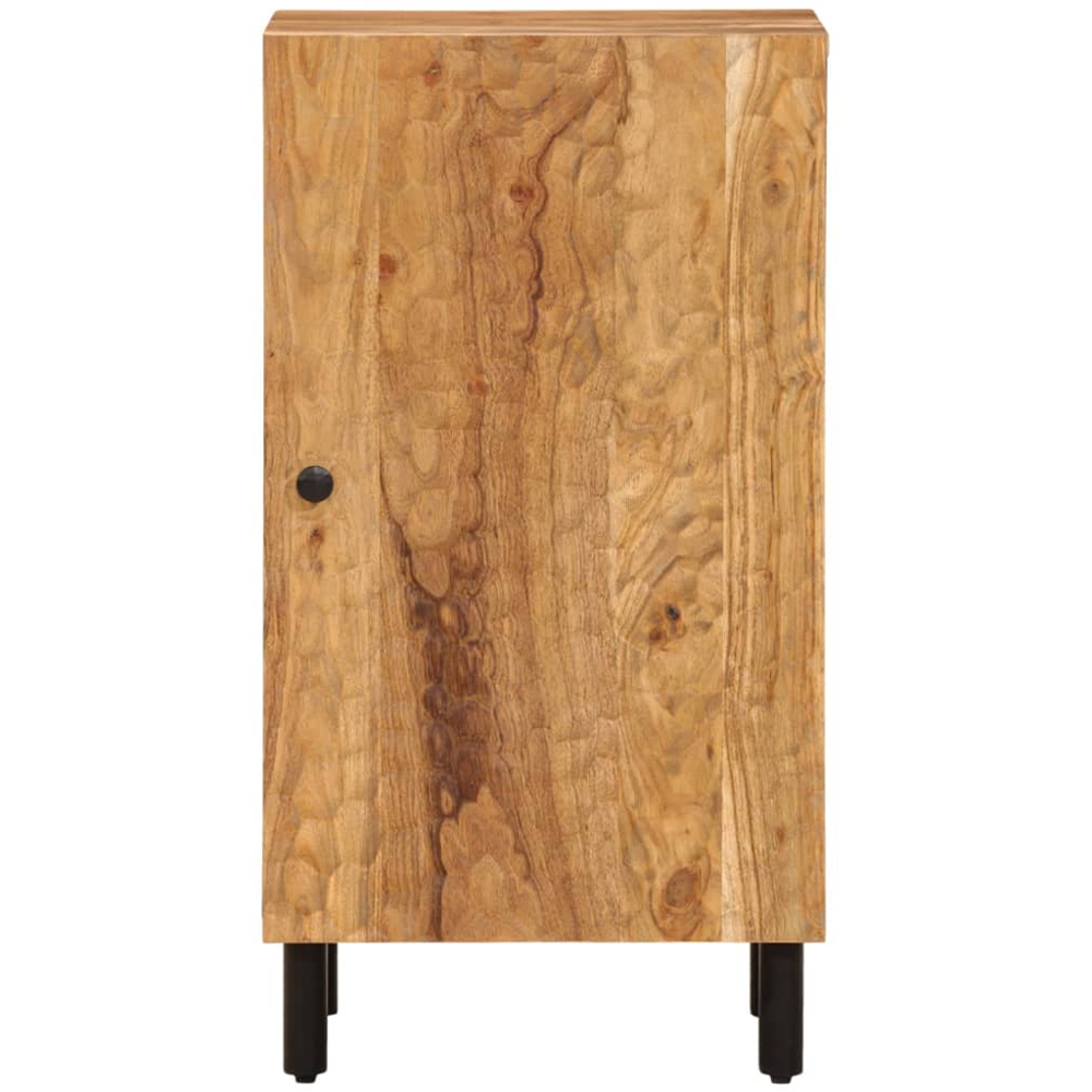 vidaXL Single Door Solid Acacia Wood Side Cabinet Image 4