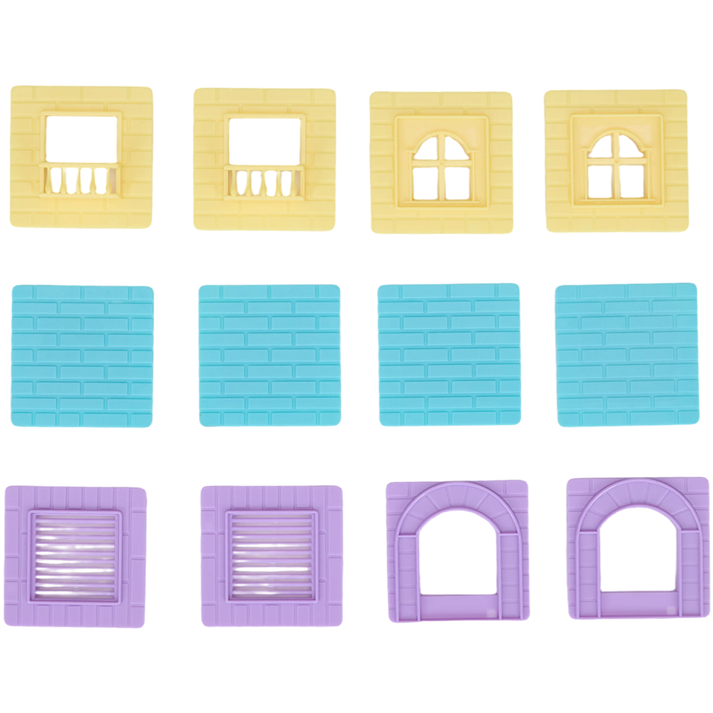 H&O Direct 42 Piece Magnet Building Tile Clear 3D Building Block Image 3
