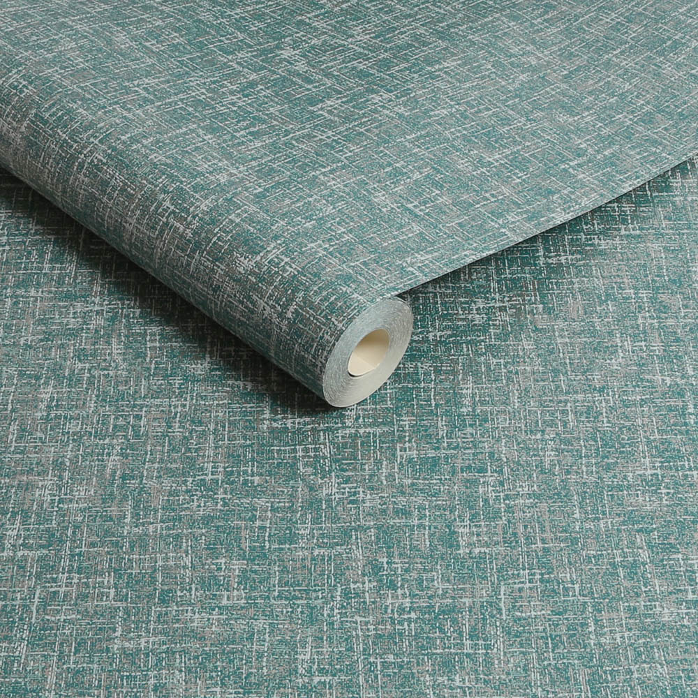 Superfresco Colours Midas Texture Teal Gold Wallpaper Image 2