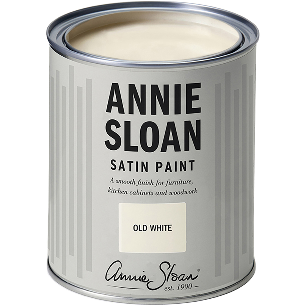 Annie Sloan Old White Wood and Metal Satin Paint 750ml Image 2