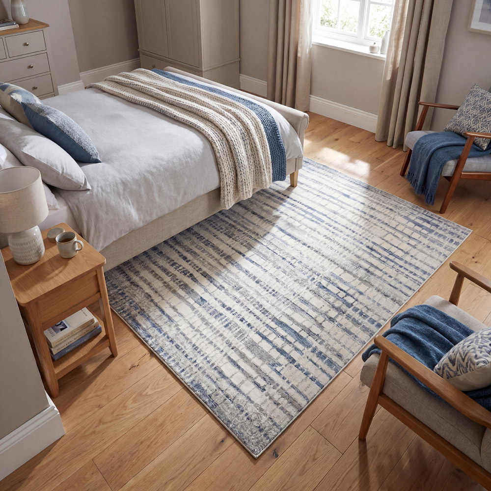 Arthouse Muse Abstract Blocks Navy Rug 160 x 230cm Image 5