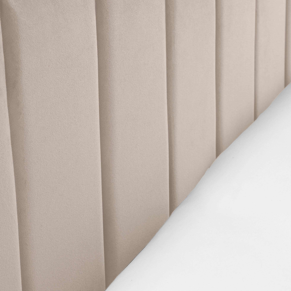 Julian Bowen Rosa Double Cream Velvet Upholstered Bed Image 7