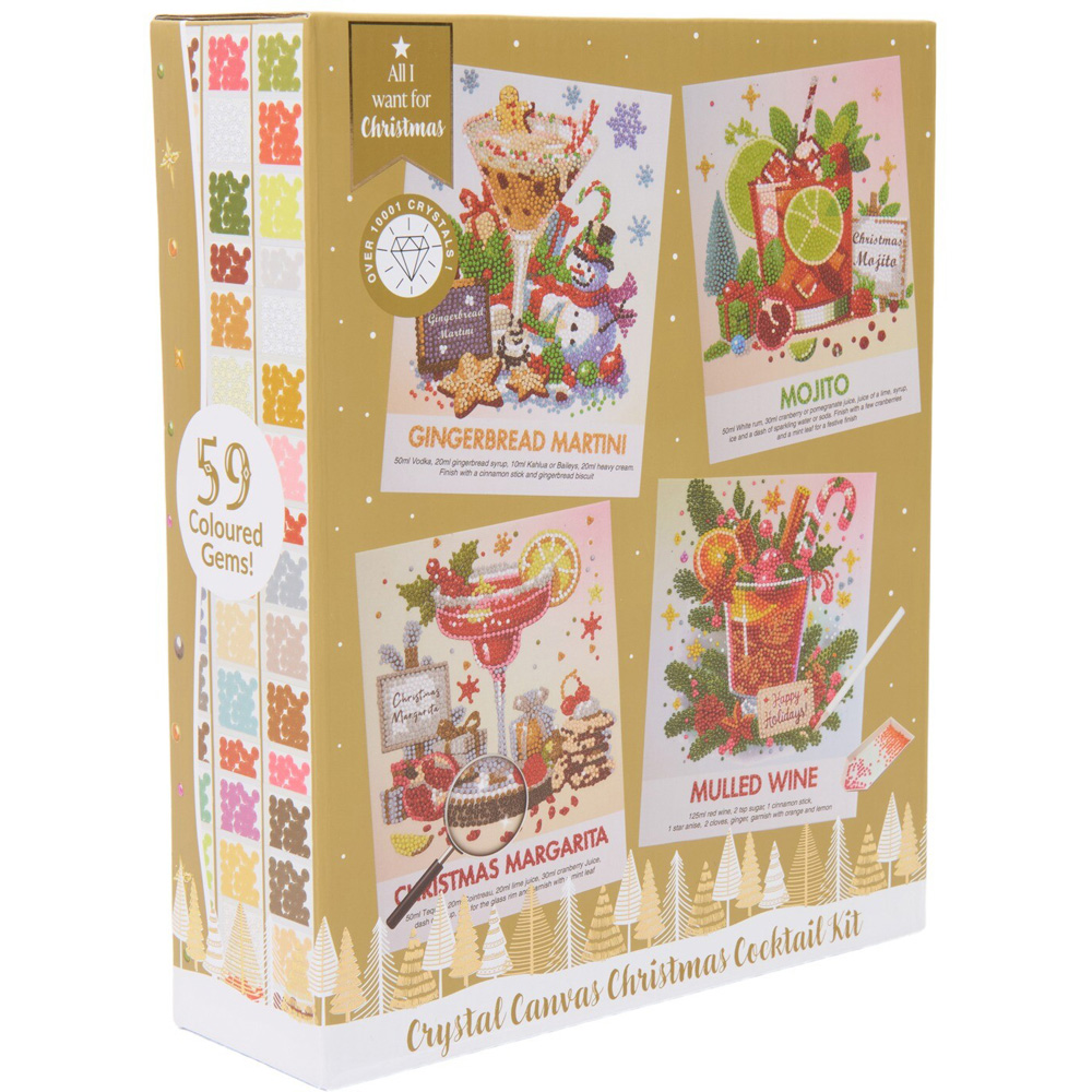 Christmas Cocktail Crystal Canvas Kit Image 4