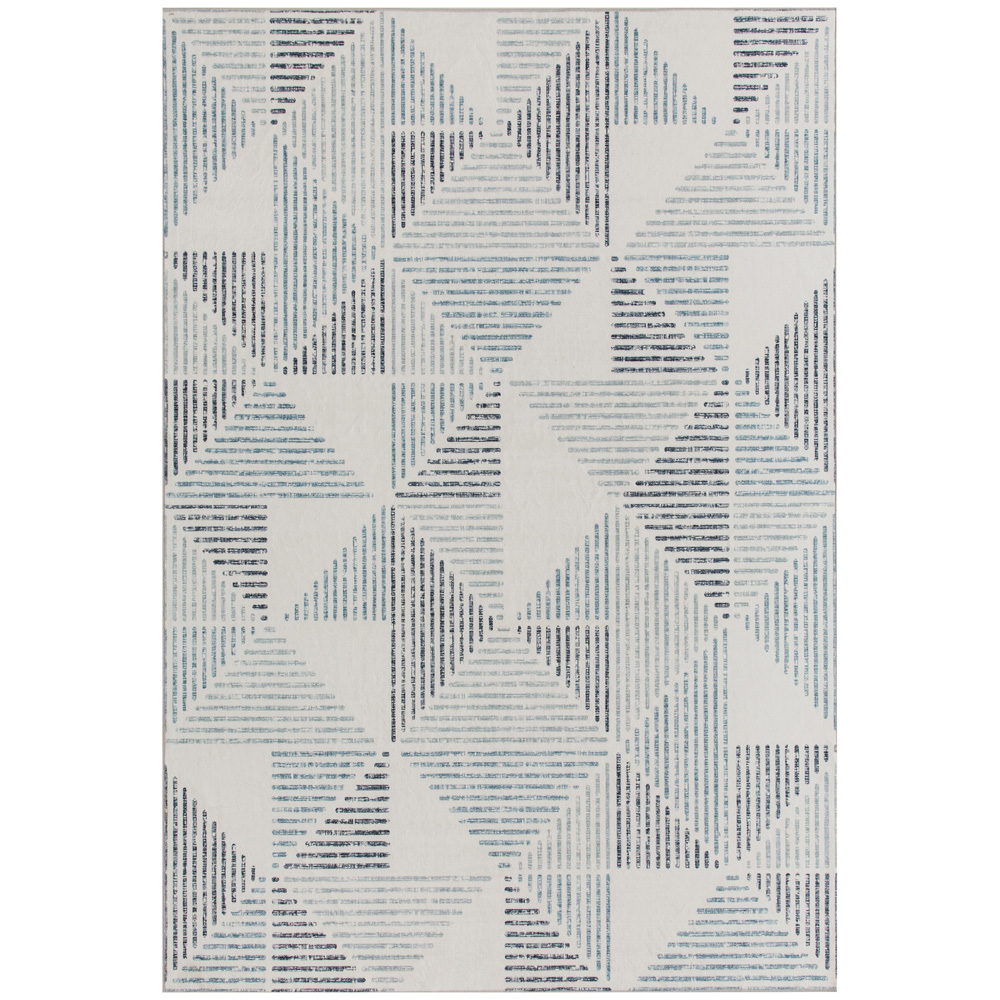 HOMCOM Multicolour Geometric Non Slip Rug 120 x 170cm Image 1