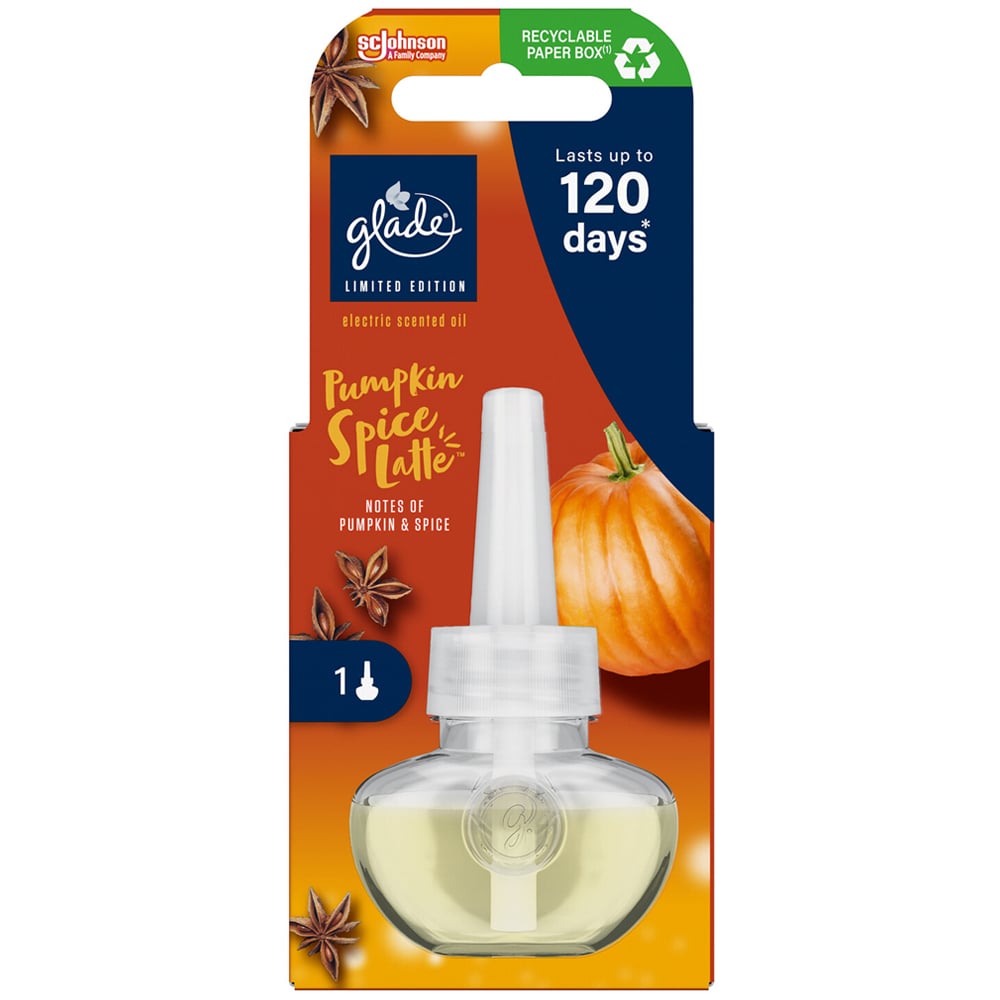 Glade Pumpkin Spiced Latte Electric Scented Oil Refill 20ml Image