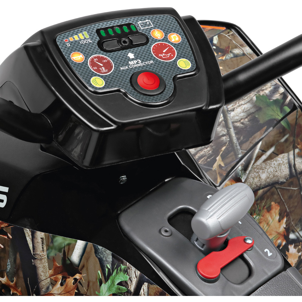 PEG Polaris Outlaw Kids Electric Ride-On Quad Bike with Lights and Sounds Camo 12V Image 9