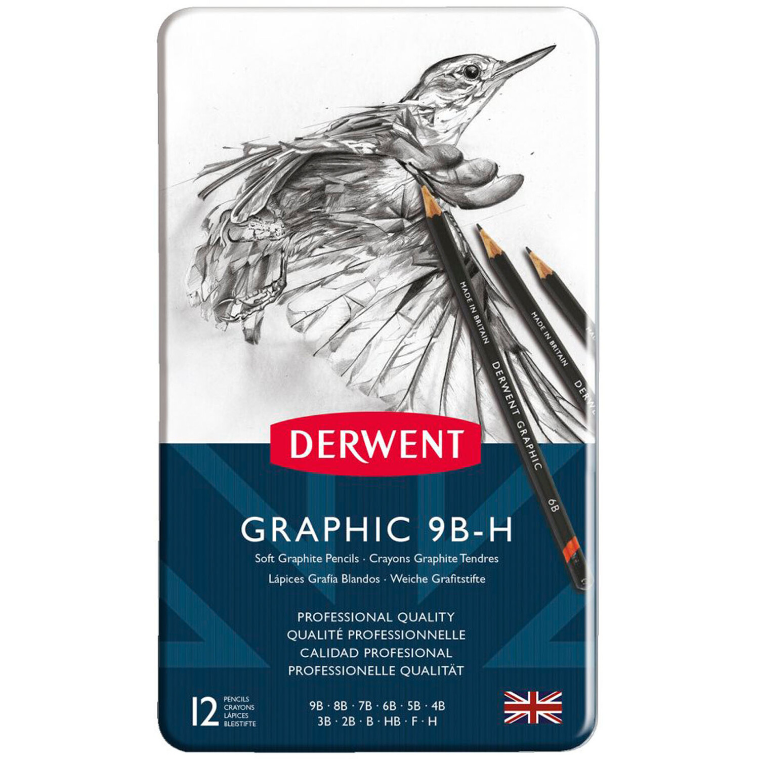 Pack of 12 Derwent Graphic Sketching Pencils Image 4