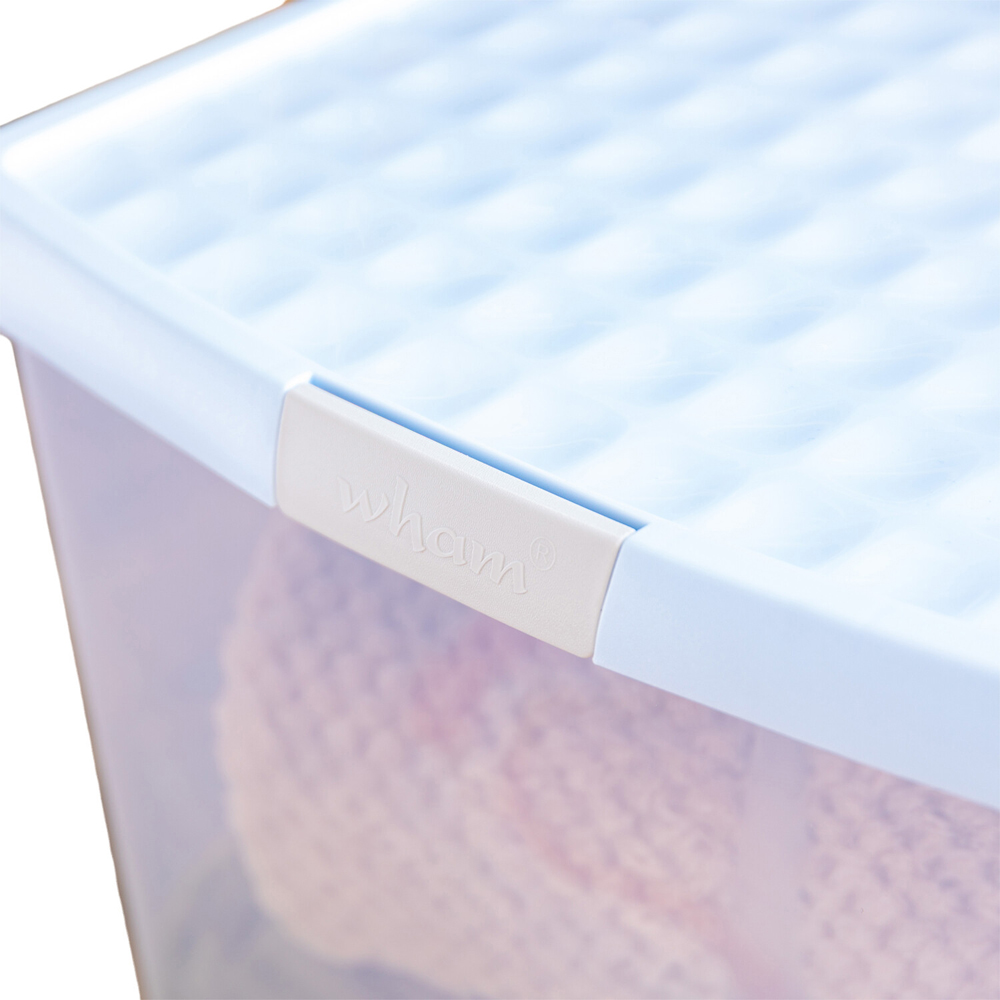 Wham Clip On Storage Box Ice Blue 37l Image 6