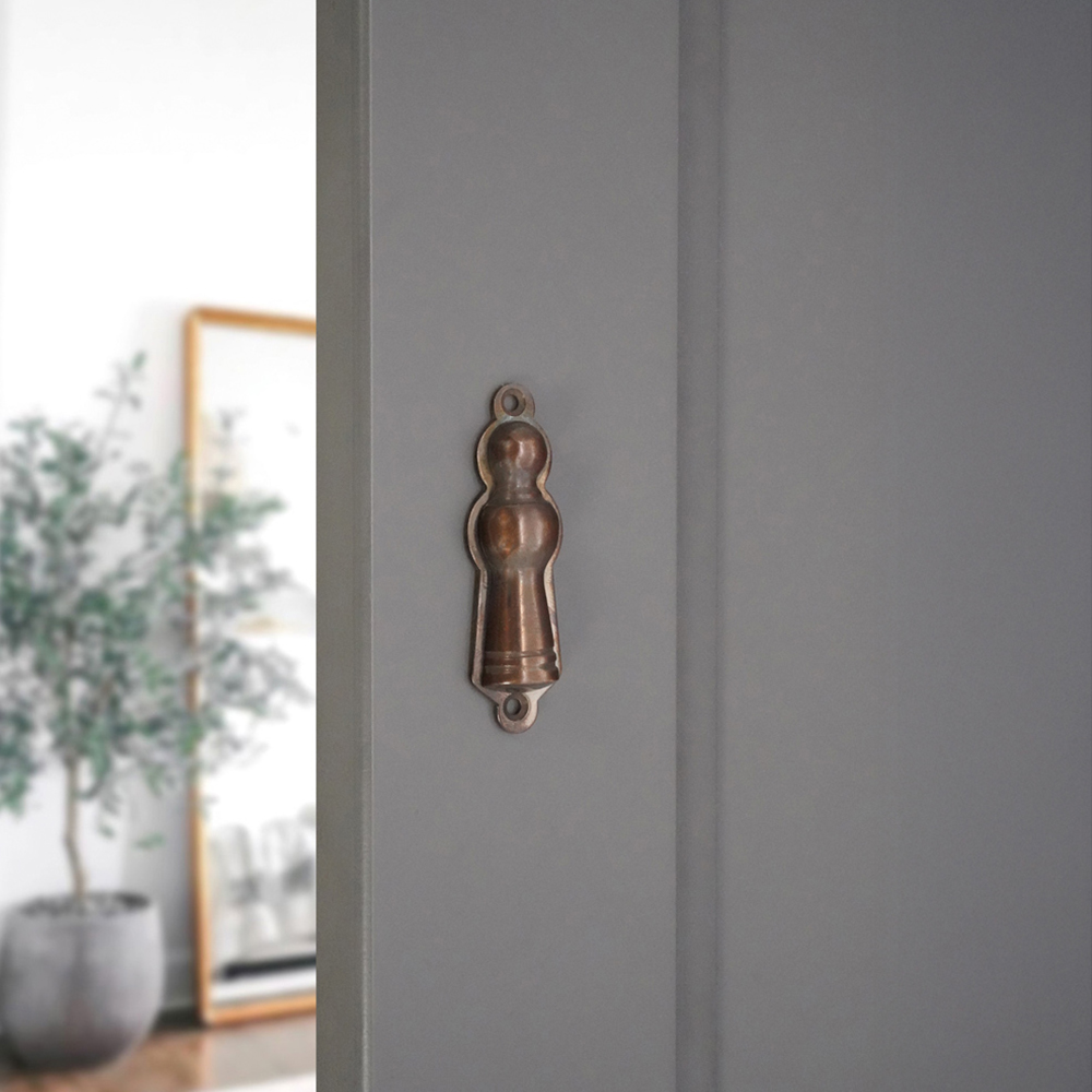 Spira Brass Lady Antique Brass Escutcheon Image 2