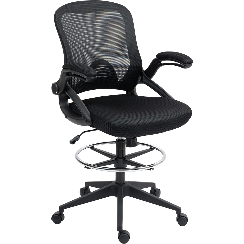 Portland Black Height Adjustable Mesh Swivel Office Chair Image 2