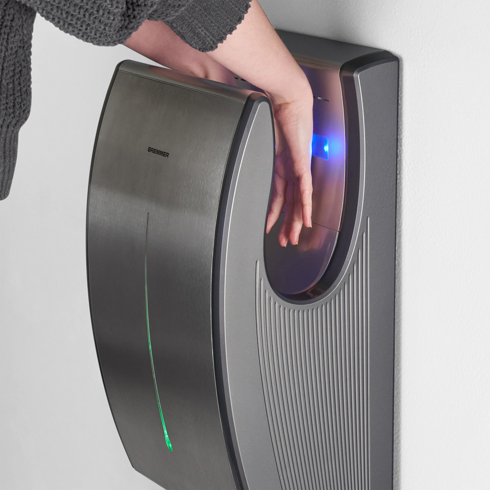 Bremmer Power Blade Brushed Steel Hand Dryer Image 6
