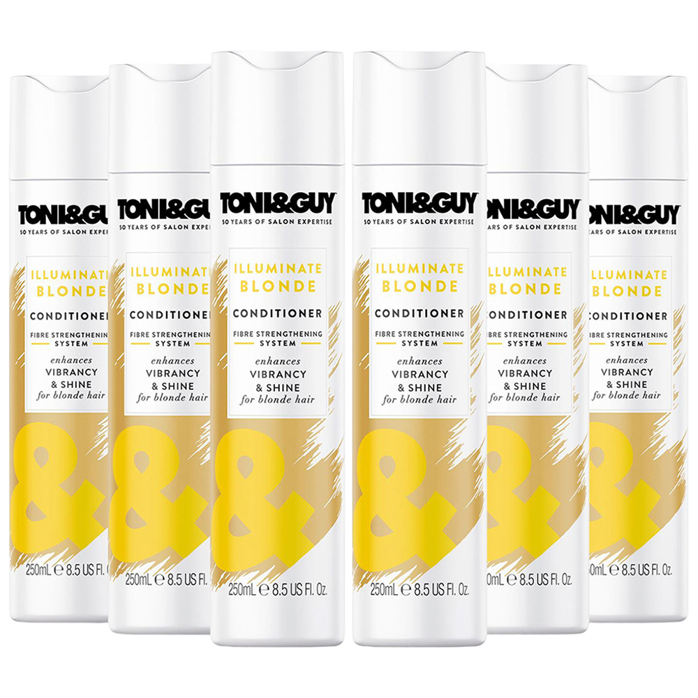 Toni & Guy Illuminate Blonde Conditioner 250ml 6 Pack Image 1