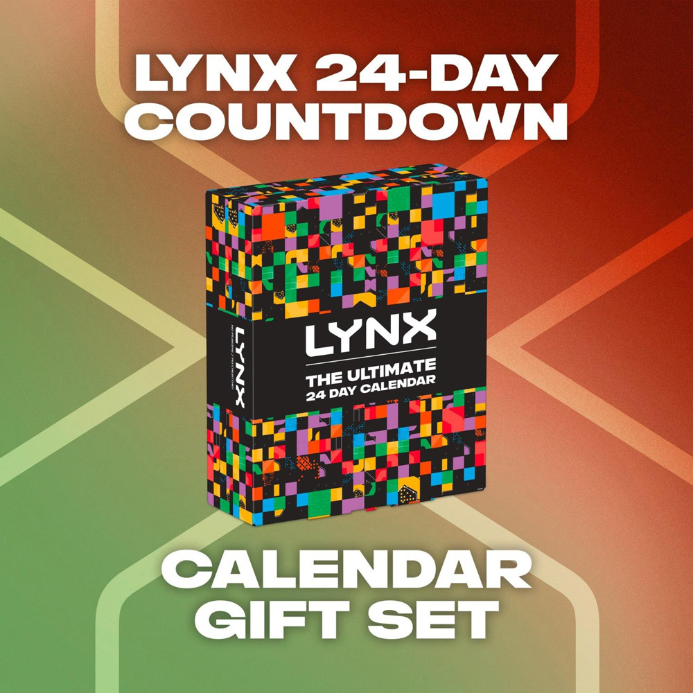 Lynx 24-Day Countdown Advent Calendar Gift Set with 17 Products and 7 Gifts 4 Pack Image 2