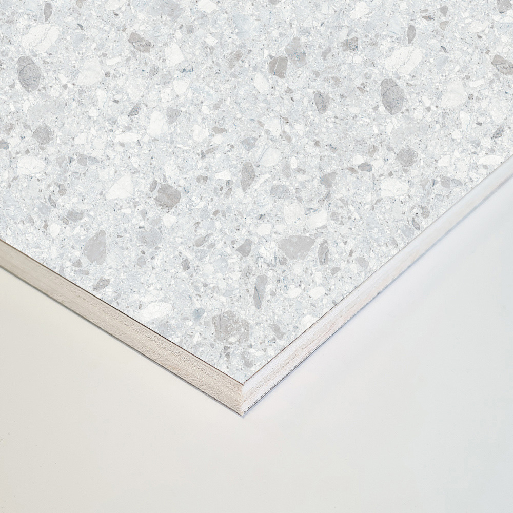 Wetwall Mermaid 2420 x 585mm Linate Terrazzo Tongue and Groove Plywood Shower Wall Panel Image 3